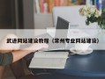 沈丘武进网站建设教程（常州专业网站建设）